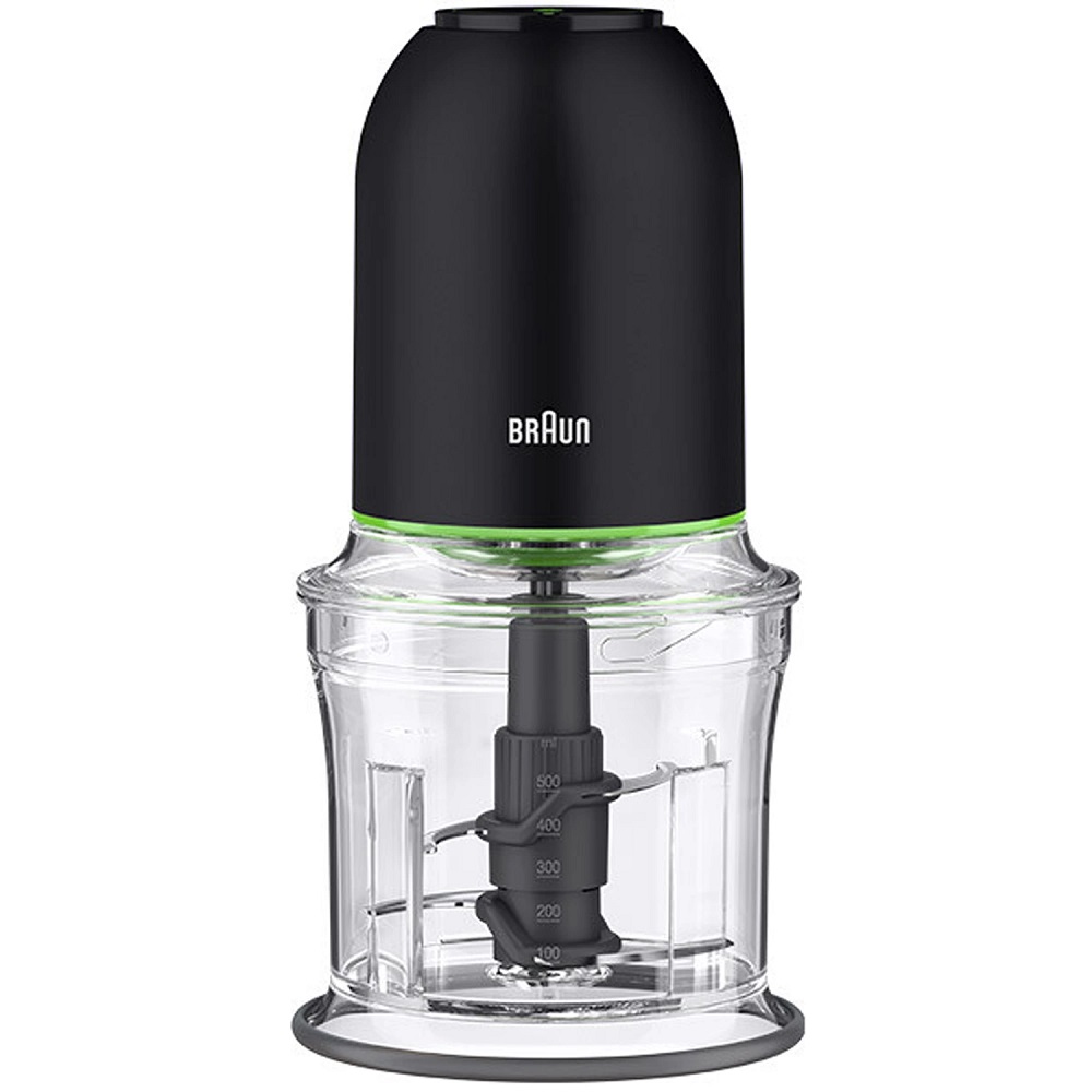 קוצץ מזון שחור Braun MultiPractic 3 CH3011BK עם מיכל פלסטיק של חצי ליטר